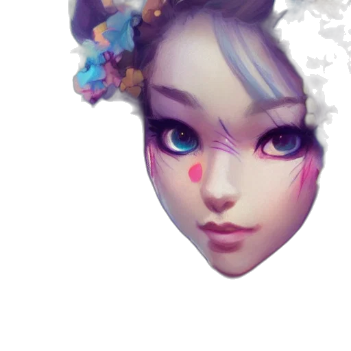 face, mask, crown, staff transparent PNG cut-out