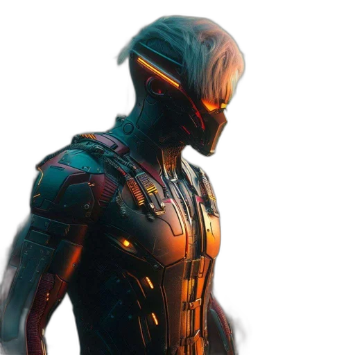 robot, mask, face, concept art transparent PNG cut-out