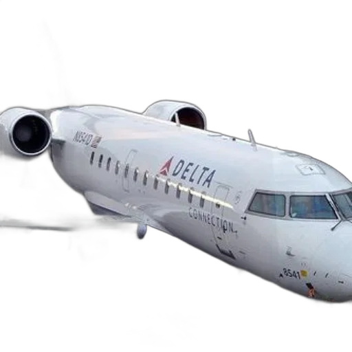 delta, connection, airplane, parked transparent PNG cut-out