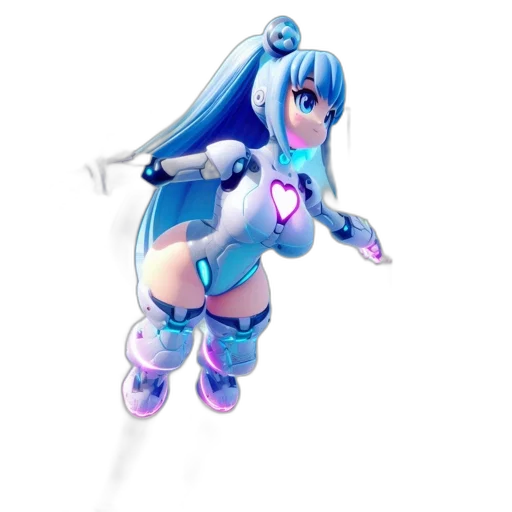 robot, staff, weapon, dress transparent PNG cut-out