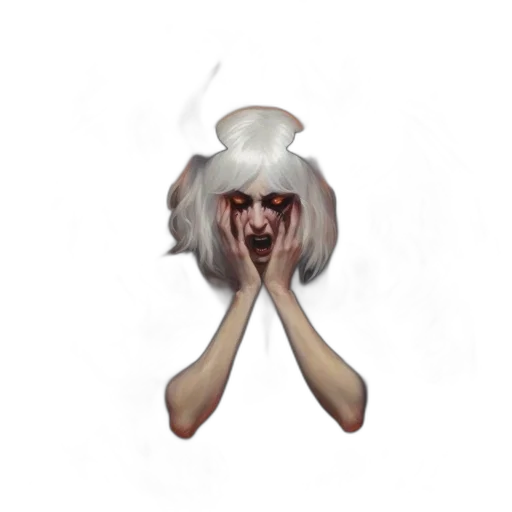 mask, creature, face, hair transparent PNG cut-out
