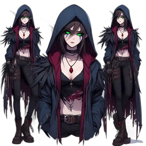 jacket, concept art, fantasy art, cyberpunk transparent PNG cut-out