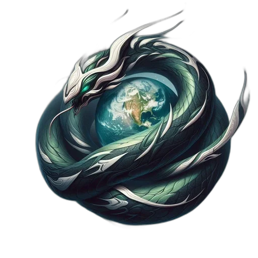 dragon, hair, mask, creature transparent PNG cut-out