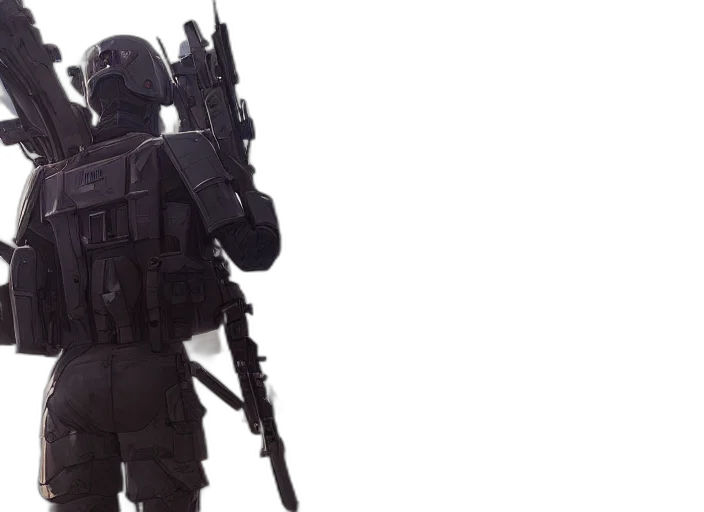 weapon, robot, staff, concept art transparent PNG cut-out
