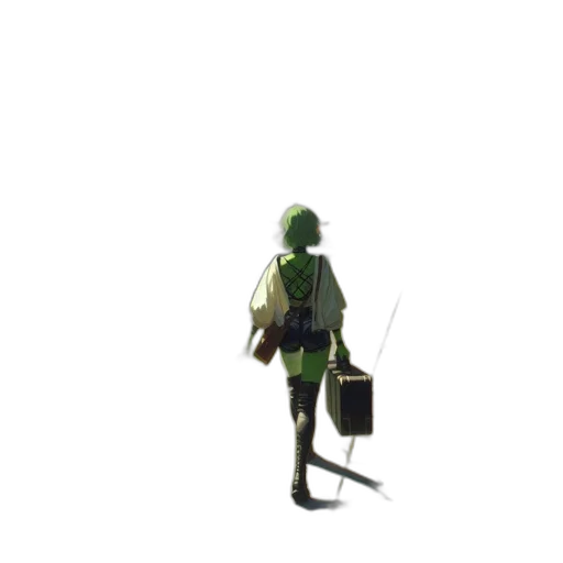 staff, hat, umbrella, jacket transparent PNG cut-out