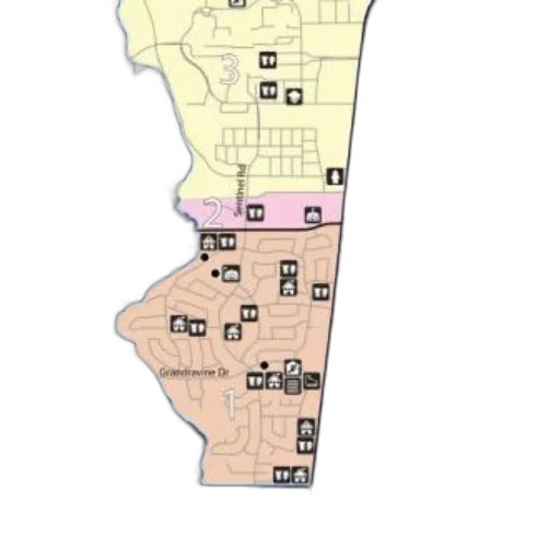 map, showing, various, facilities transparent PNG cut-out