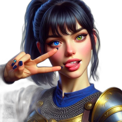 face, robot, fantasy art, photorealistic transparent PNG cut-out