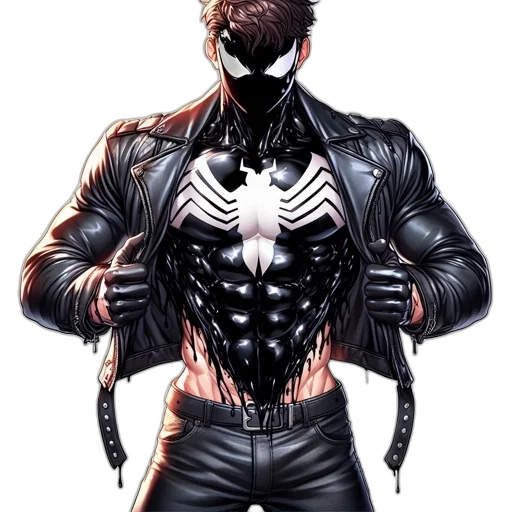 jacket, mask, animal, comic book art transparent PNG cut-out