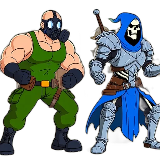 concept art, comic book art, fantasy art, pixel art transparent PNG cut-out