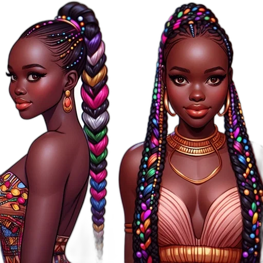 jewelry, hair, concept art, fantasy art transparent PNG cut-out