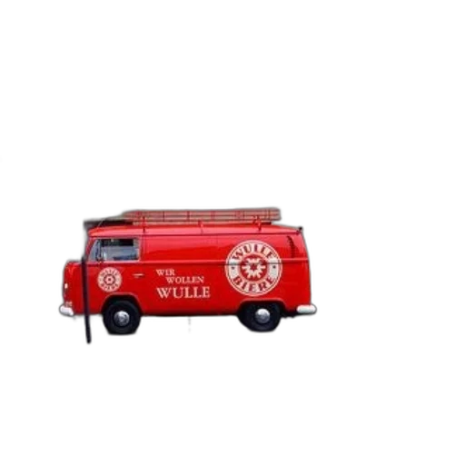 3d render, red, van, text transparent PNG cut-out