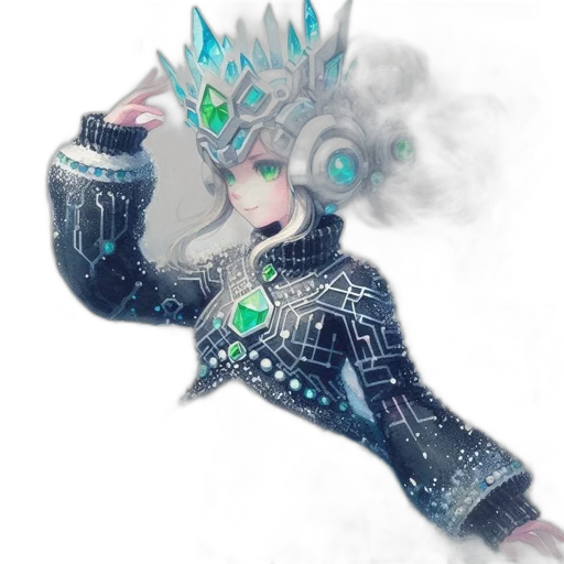 mask, robot, crown, creature transparent PNG cut-out