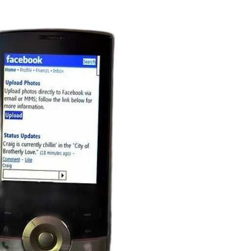 phone, screen, showing, facebook transparent PNG cut-out