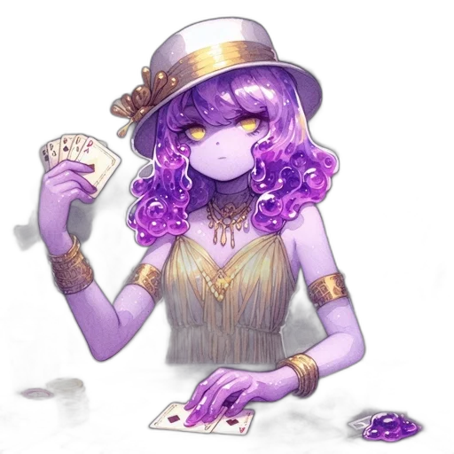 jewelry, hat, dress, staff transparent PNG cut-out