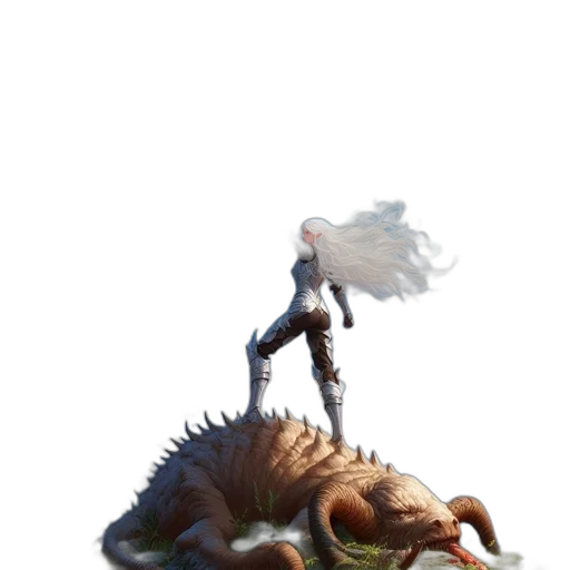 dragon, creature, weapon, staff transparent PNG cut-out