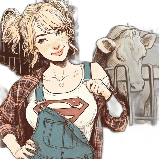 comic book art, cartoon, concept art, watercolor transparent PNG cut-out