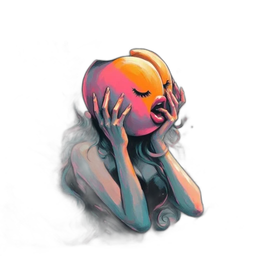mask, face, creature, jacket transparent PNG cut-out