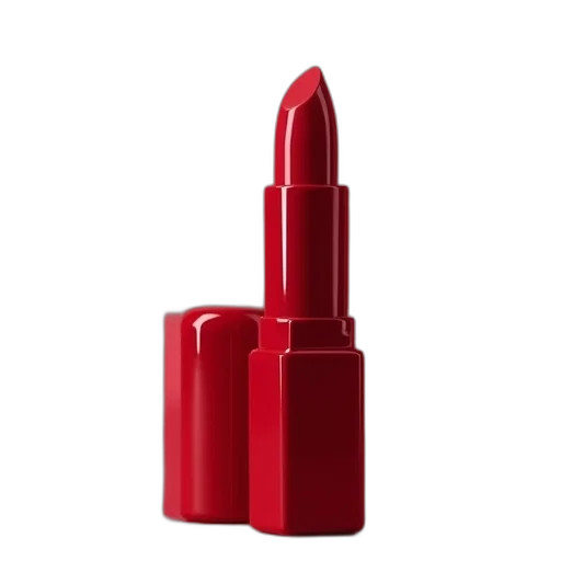 red, lipstick, stick, long transparent PNG cut-out