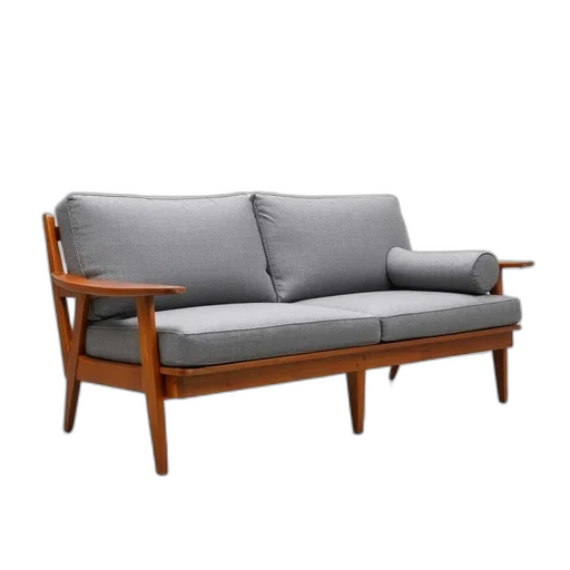 furniture, 3d render, danish, sofa transparent PNG cut-out