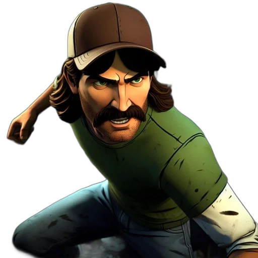 hat, staff, face, weapon transparent PNG cut-out
