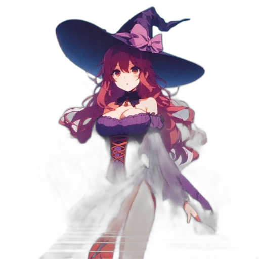 dress, hat, staff, crown transparent PNG cut-out