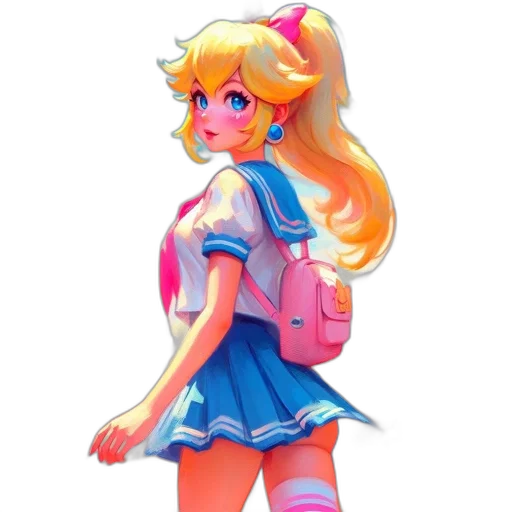 dress, staff, pixel art, anime transparent PNG cut-out