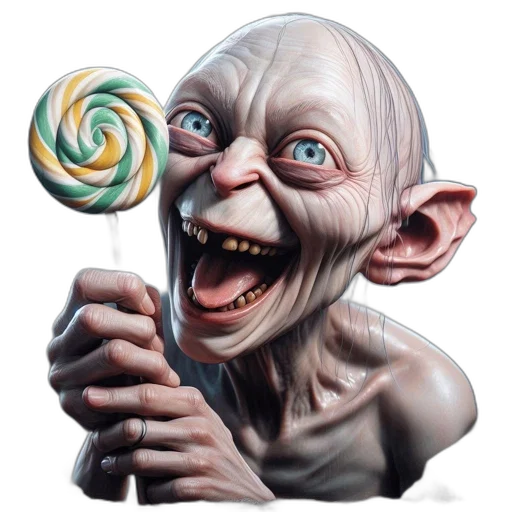 staff, face, creature, food transparent PNG cut-out