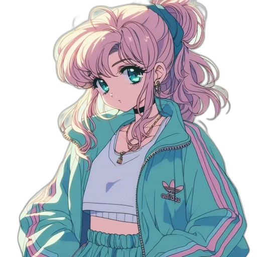 jacket, dress, staff, creature transparent PNG cut-out