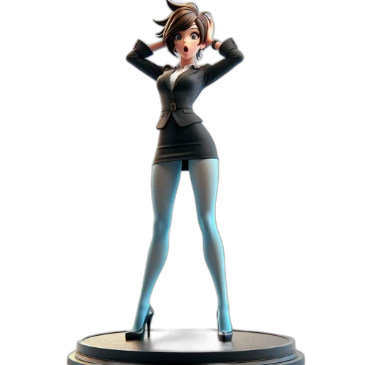 concept art, 3d render, cartoon, animated transparent PNG cut-out