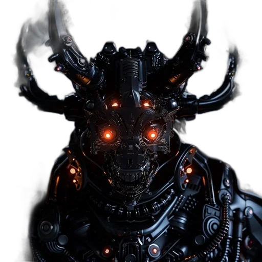 mask, face, robot, dragon transparent PNG cut-out