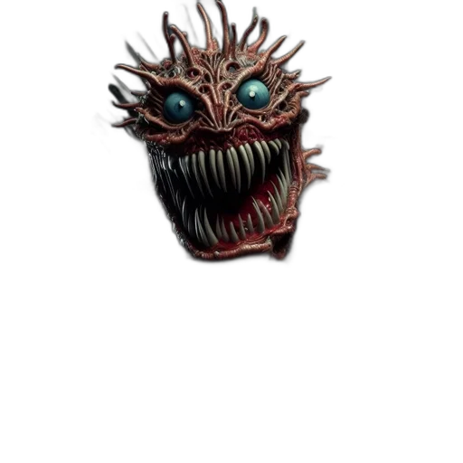 creature, mask, face, staff transparent PNG cut-out