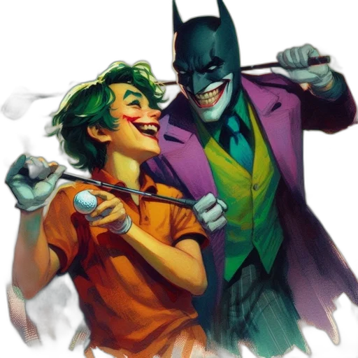 comic book art, concept art, watercolor, cartoon transparent PNG cut-out