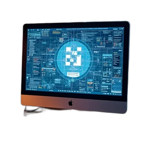 3d render, cyberpunk, pixel art, concept art transparent PNG cut-out