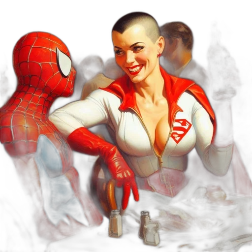 comic book art, concept art, photorealistic, fantasy art transparent PNG cut-out