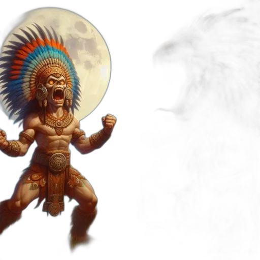 creature, concept art, fantasy art, 3d render transparent PNG cut-out