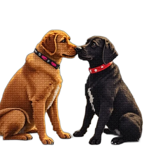 animal, photorealistic, pixel art, 3d render transparent PNG cut-out