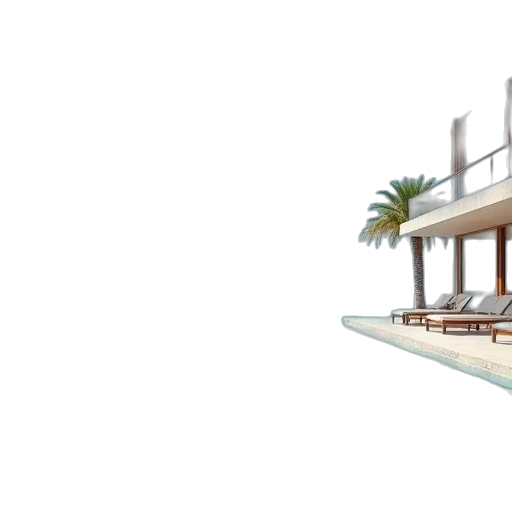 building, furniture, 3d render, concept art transparent PNG cut-out