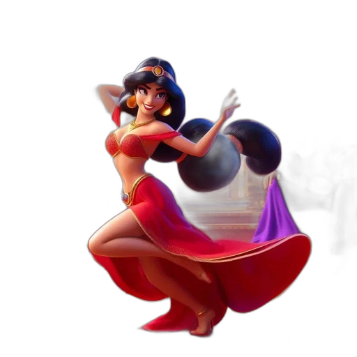 dress, staff, weapon, hat transparent PNG cut-out