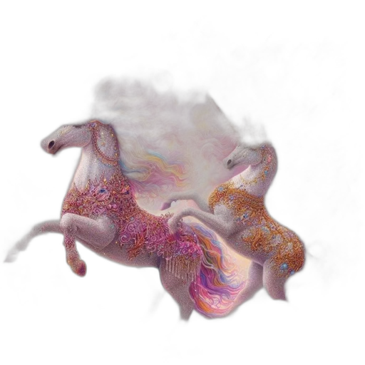dragon, creature, animal, flower transparent PNG cut-out