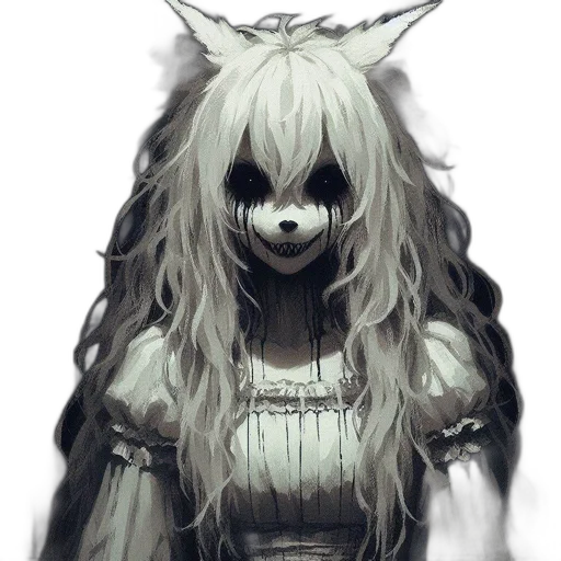 mask, creature, face, hair transparent PNG cut-out