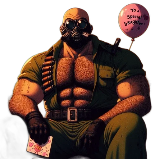 mask, comic book art, concept art, cyberpunk transparent PNG cut-out