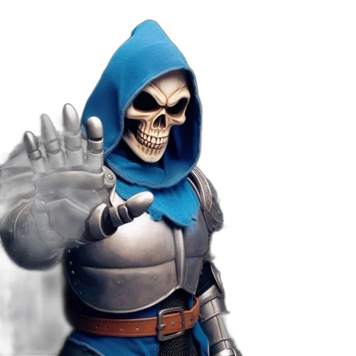 mask, jacket, concept art, 3d render transparent PNG cut-out