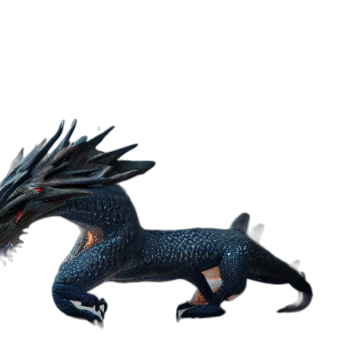 dragon, creature, animal, hair transparent PNG cut-out