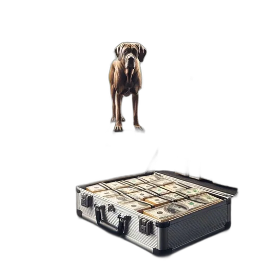 animal, brown, dog, stands transparent PNG cut-out