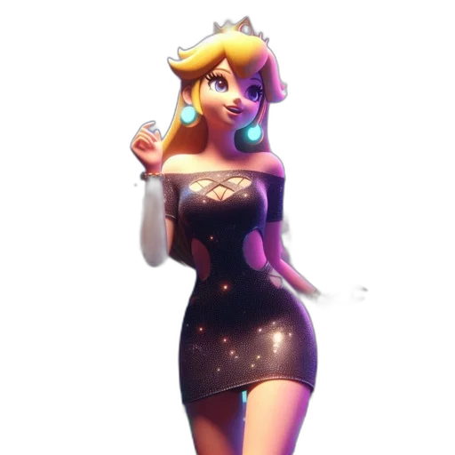 dress, staff, crown, robot transparent PNG cut-out