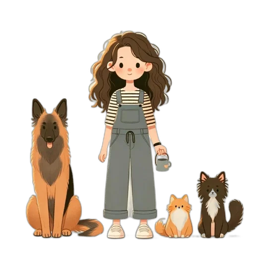 animal, creature, staff, cartoon transparent PNG cut-out