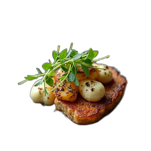 food, crown, photorealistic, 3d render transparent PNG cut-out