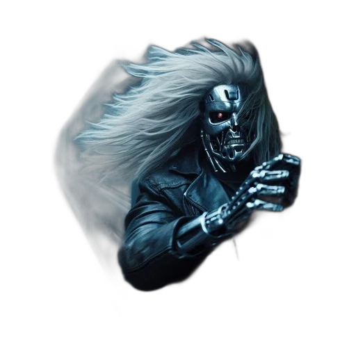 mask, hair, face, creature transparent PNG cut-out