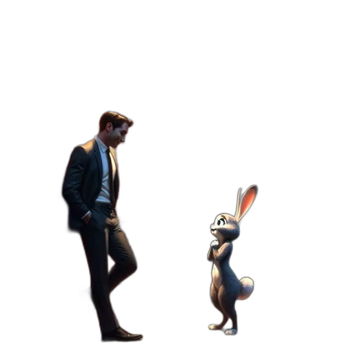 animal, creature, jacket, staff transparent PNG cut-out