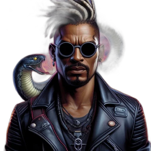jacket, dragon, animal, hair transparent PNG cut-out